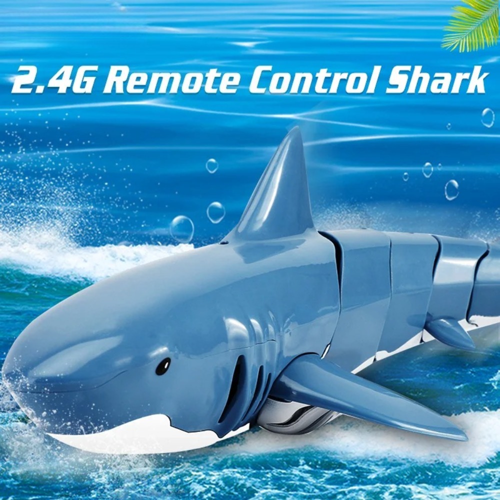 Electric Gadget - Barco Tiburón Eléctrico Realista con Control