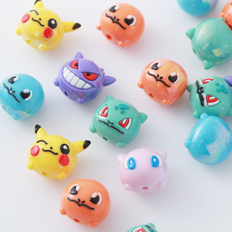 Mobile Electronics Gadgets - 12 piezas Pokémon: Cuentas de resina,