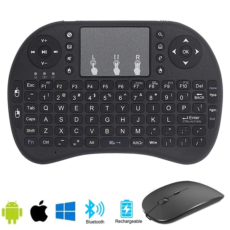 Wireless Keyboard Mini - Mini teclado Bluetooth en inglés, teclado