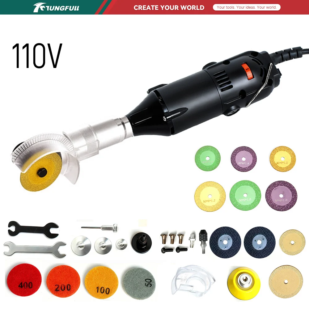 Electric Gadget - TUNGFULL Mini Amoladora Angular de 110V,