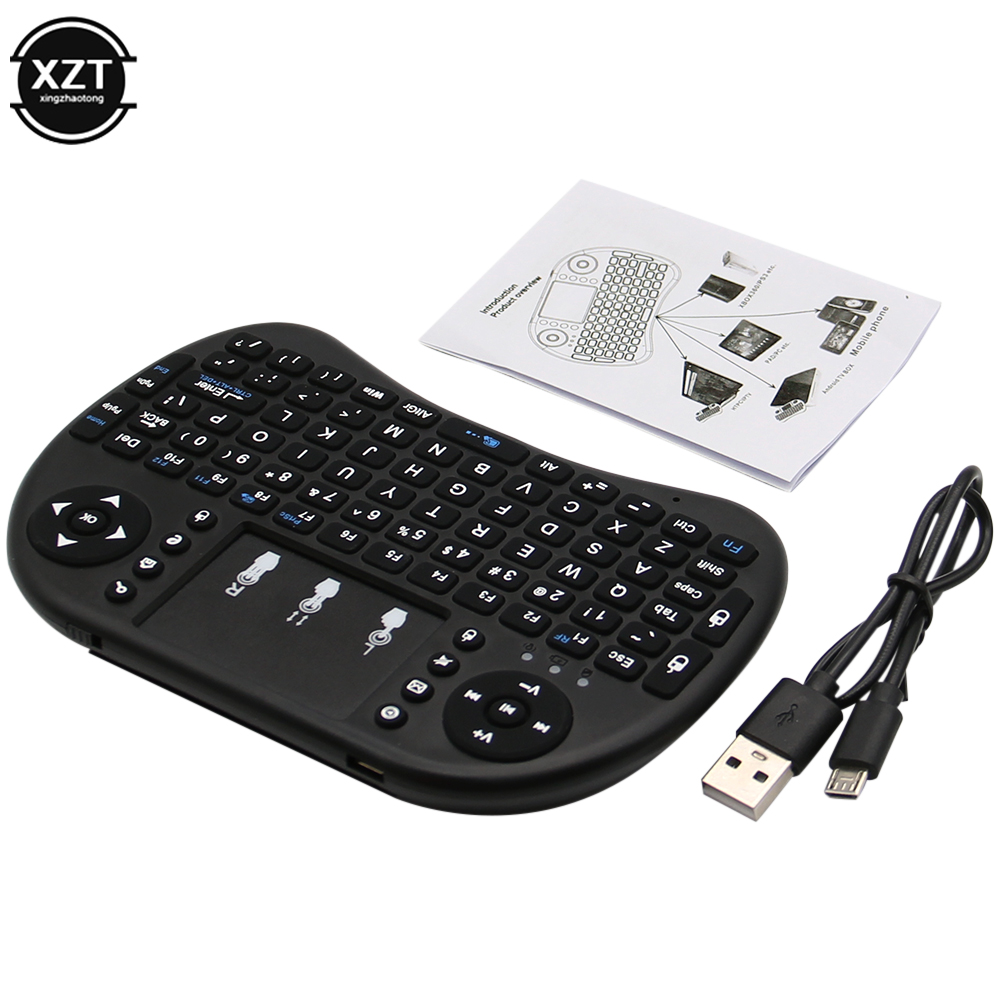 Wireless Keyboard Mini - I8 2,4 GHz teclado inalámbrico retroiluminación
