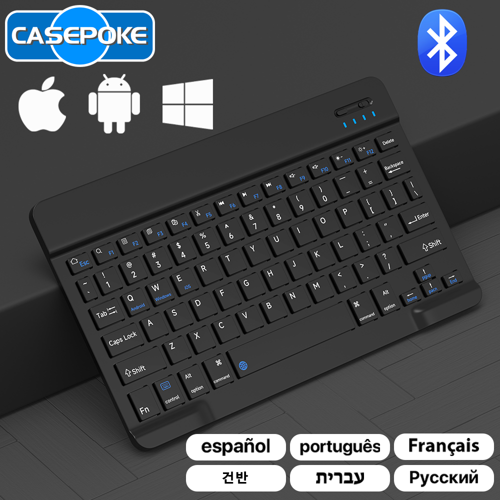 Wireless Keyboard Mini - CASEPOKE para iPad Xiaomi Samsung Huawei