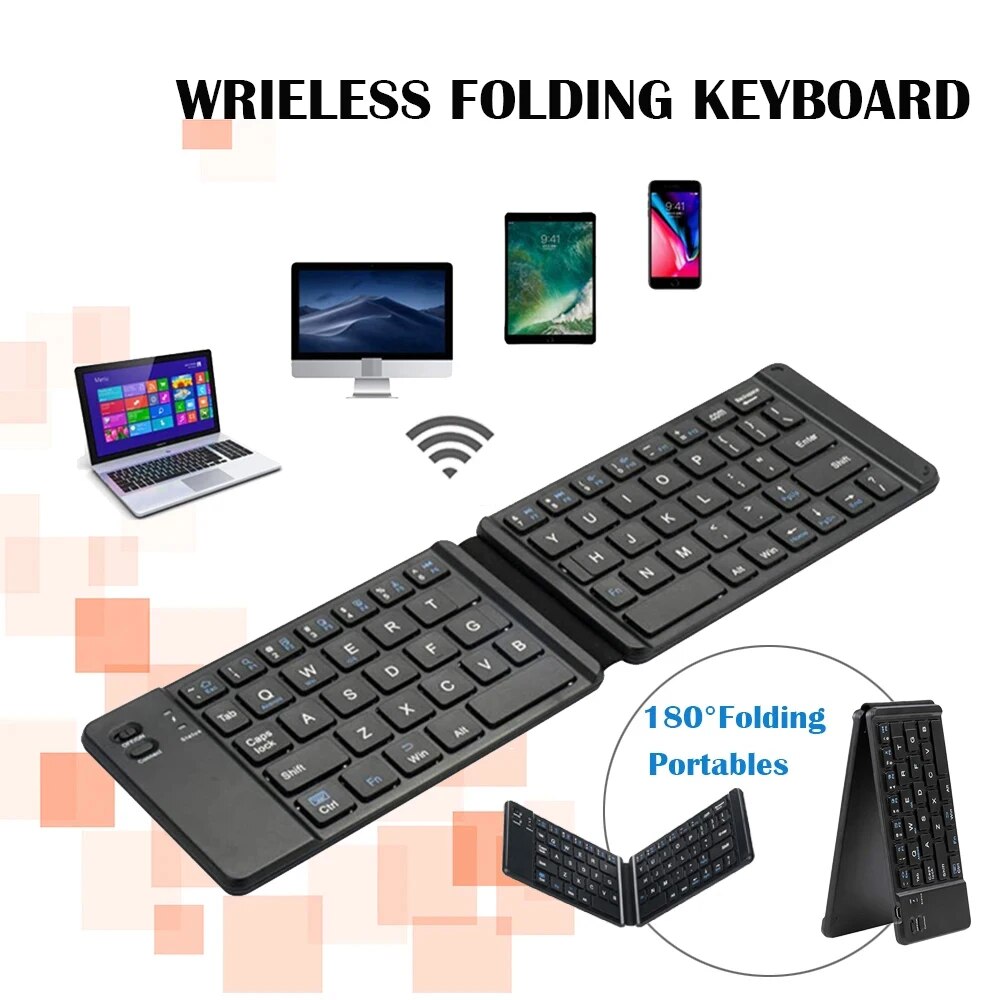 Teclado Bluetooth plegable par - Wireless Keyboard Mini reseña y precio