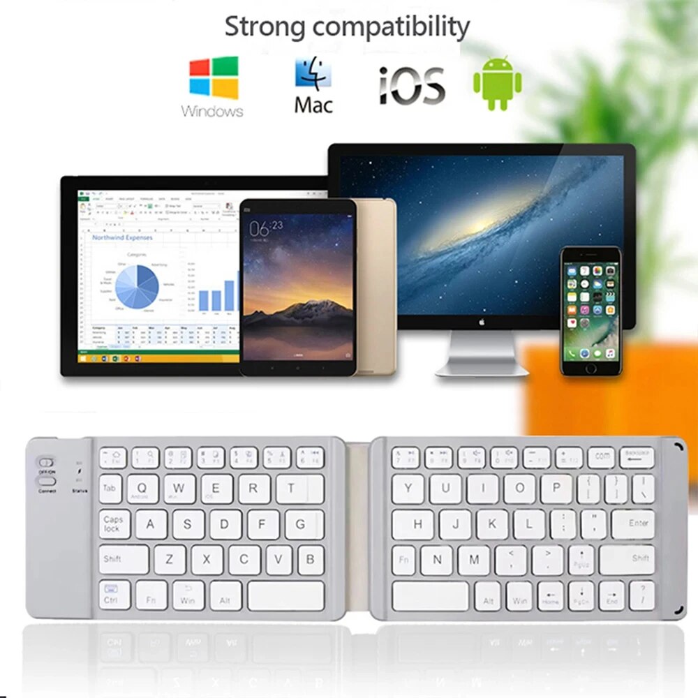 Teclado Bluetooth plegable par - Wireless Keyboard Mini reseña y precio