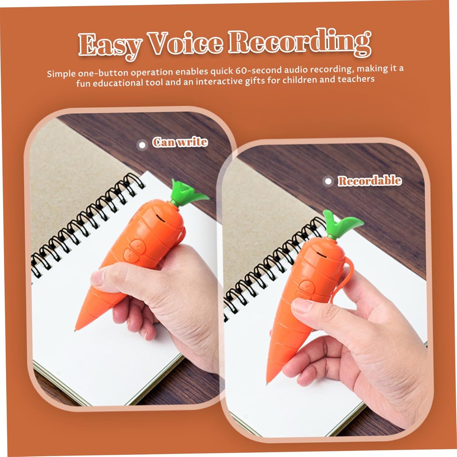Grabadora de Voz Carrot, Jugue - Voice Recorder Pen reseña y precio