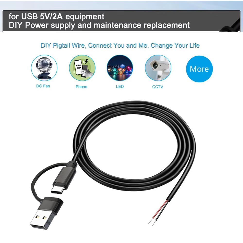 Cable de alimentación CC de 2  - Electronics Repair Gadgets reseña y precio