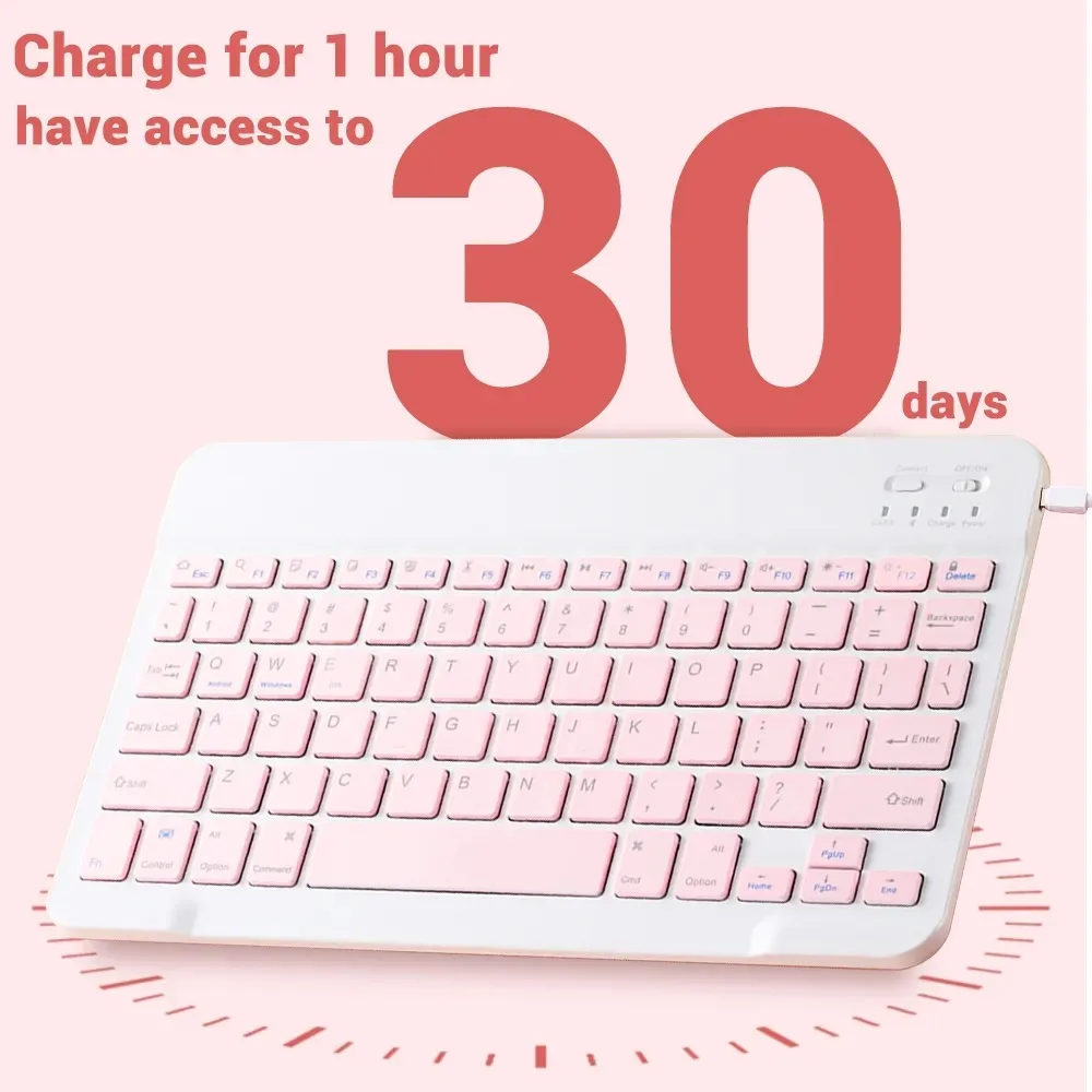 Teclado Bluetooth Hebreo de 10 - Wireless Keyboard Mini reseña y precio