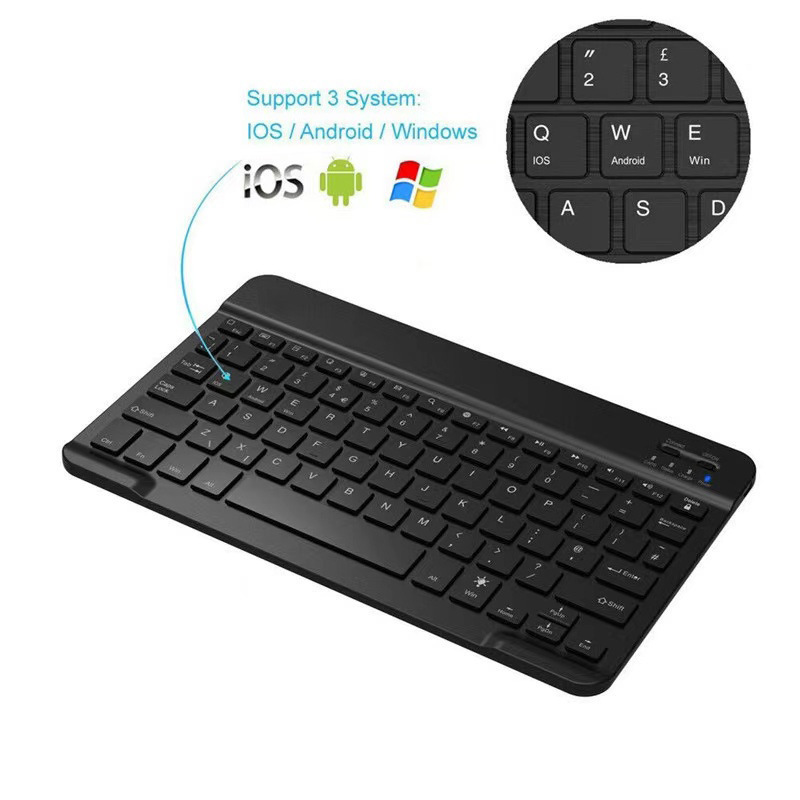 Teclado inalámbrico retroilumi - Wireless Keyboard Mini reseña y precio