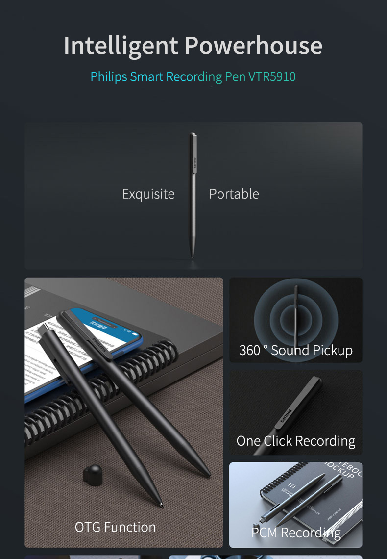 Grabadora de Voz Philips con I - Voice Recorder Pen reseña y precio
